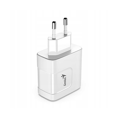 Genius Zasilacz / sieciowy adapter 65W, 2-portowy, USB-C, USB-A, PD-65AC