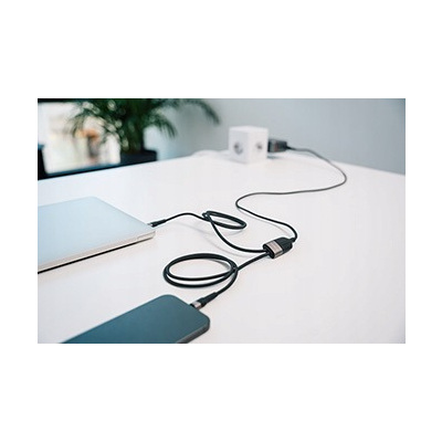 Verbatim kabel USB-C USB-C to Dual USB-C - 100W 1,5m czarny box 30279