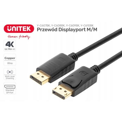 Unitek Y-C607BK przewód Displayport M/M 1.5M