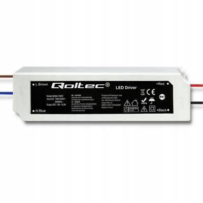 Qoltec Zasilacz impulsowy LED IP67 100W 12V 8.3A Wodoodporny Biały