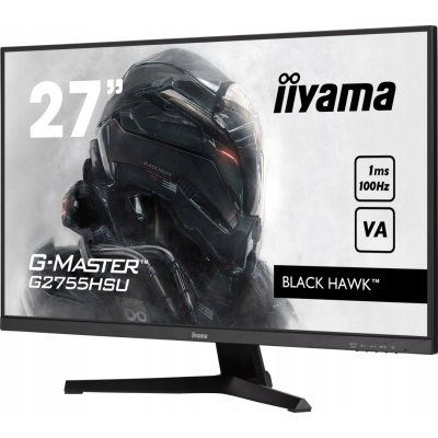 IIYAMA Monitor 27 cali G2755HSU-B1 VA FHD 100Hz 1ms HDMI DP 2xUSB 2x2W