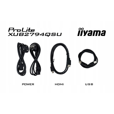 IIYAMA Monitor 27 cali XUB2794QSU-B6 VA QHD HDMI DP 100Hz HAS 150mm USB3.2 Sklep KOZIENICE RADOM