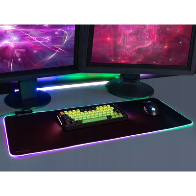 Podkładka pod klawiaturę i mysz TRACER GAMEZONE Maxi RGB (80/30/0,4)