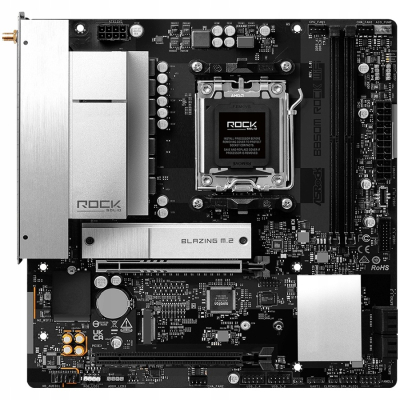 ASROCK MB B850M Rock WiFi, AM5, 2x DDR5, 1x PCIe 5.0 x16