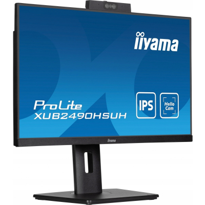 IIYAMA Monitor 24 cale XUB2490HSUH-B1 IPS FHD CAMERA MIC HDMI DP USB 100Hz FHD 1920 x 1080 Sklep KOZIENICE RADOM