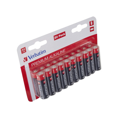 Verbatim Jednorazowa alkaliczna baterie AA, 20-pack