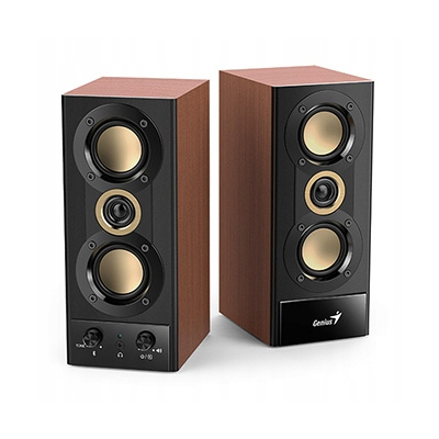 Genius głośniki SP-HF800BT, 2.0, 20W, czarno-brązowy, Bluetooth 5.3
