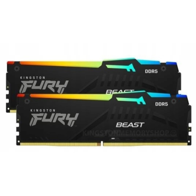 Kingston DDR5 Fury Beast Black RGB 64GB(2*32GB)