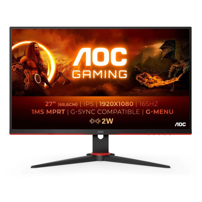 Monitor AOC 27" 27G2SPAE/BK VGA 2xHDMI DP głośniki FHD 1920x1080 Sklep KOZIENICE RADOM