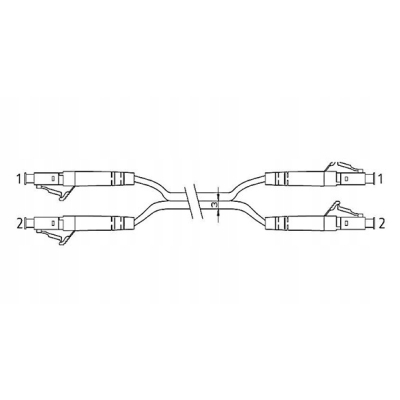 Qoltec Patchcord światłowodowy LC/UPC-LC/UPC Multimode 50/125 OM3 15m
