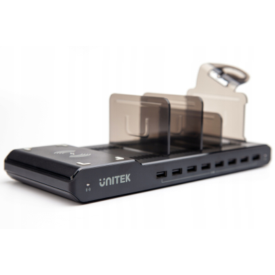 Unitek Y-2192A stacja ładująca 8xUSB Qi wireless96