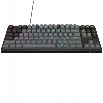 LORGAR Klawiatura Gamingowa Przewodowa Azar 514, mechaniczna, RGB, Czarna
