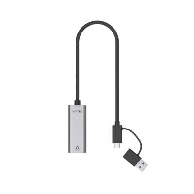 Unitek Adapter USB-A/C na RJ45 2.5 G Ethernet