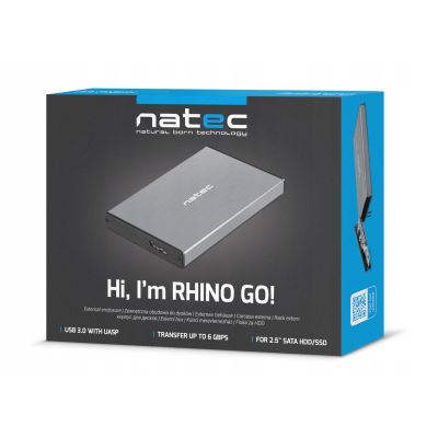 KIESZEŃ NA DYSK SATA NATEC RHINO GO 2.5 USB3.0 ALU