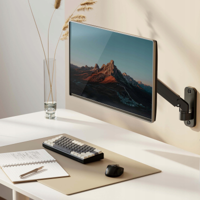 Maclean Uchwyt naścienny monitora 17-27'' 7kg sprężyna mechaniczna MC-458