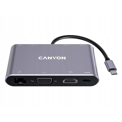 CANYON HUB DS-14 8 w 1 4k USB-C Szary