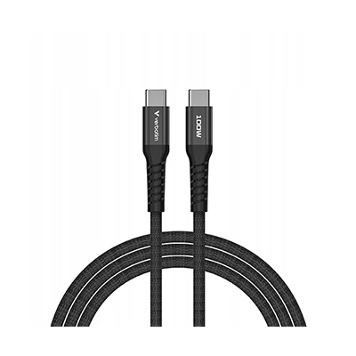 Verbatim USB kabel USB C (M) - USB C (M) 100W 1.2m magnetyczny czarny 31863