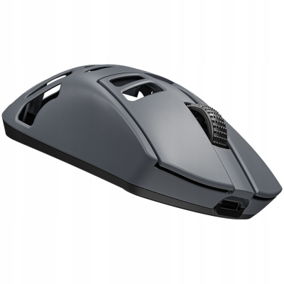 LORGAR Mysz Gamingowa MSE90W, Bezprzewodowa ze stopu magnezu, Ciemnoszara