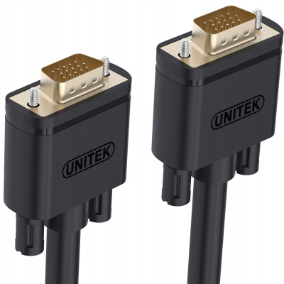 Unitek Y-C535G przewód PREMIUM VGA HD15 M/M 12m