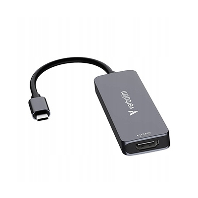 Verbatim USB-C Hub wieloportowy 4-port, 32155, szary, długość kabla 18 cm