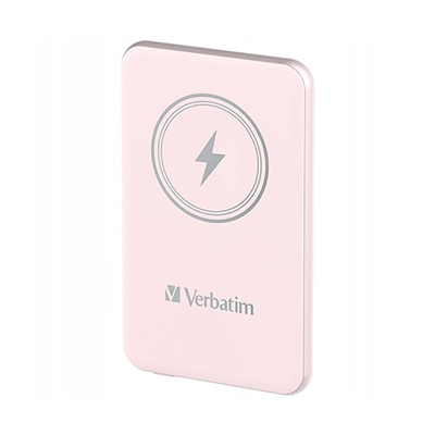 Verbatim powerbank z ładowaniem bezprzewodowym 5V 32243 5000mAh różowa