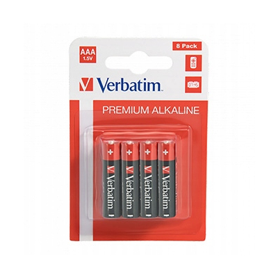 Verbatim Jednorazowa alkaliczna baterie AAA, 8-pack