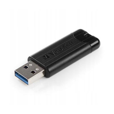 Verbatim USB 3.0, 128GB, Store N Go, czarny, 49319, z wysuwanym złączem