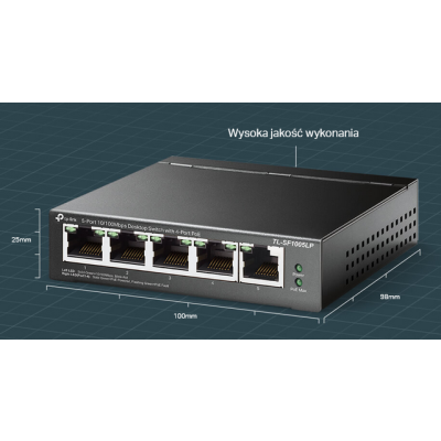 TP-LINK Switch SF1005LP 5xFE (4xPoE)