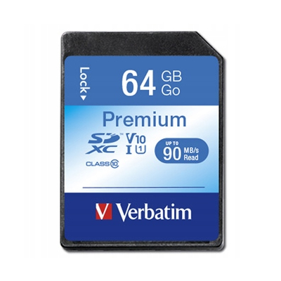 Verbatim microSDXC Flash Card, 64GB, SDXC, 44024, do archiwizacji danych