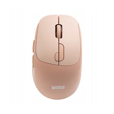 Marvo M809W Mysz bezprzewodowa, pastelowy pomarańczowy, 1600DPI