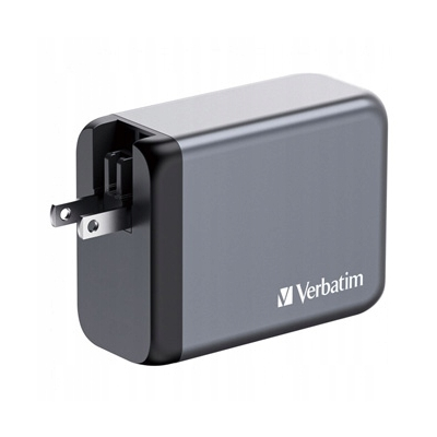 Verbatim Ładowarka GaN USB 3.0 USB C szara 200 W wymienne końcówki C,G,A