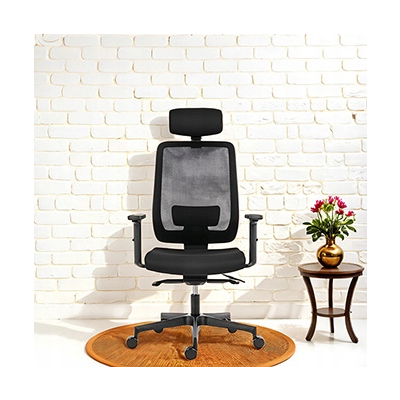 Powerton ERGO LUCIE Ergonomiczny fotel biurowy, Czarny