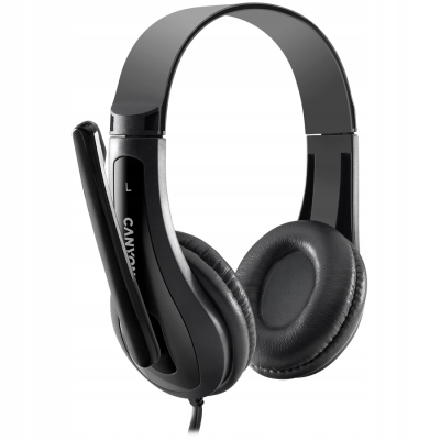 Canyon HSC 1 przewodowy zestaw słuchawkowy PC 3.5 mm 2 m czarny
