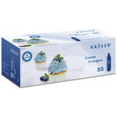Naboje N2O do syfonu do bitej śmietany 7,5g Kayser 50 szt/Opk