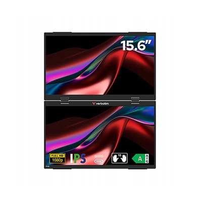Verbatim monitor przenośny Dual Monitor Essentials 15.6