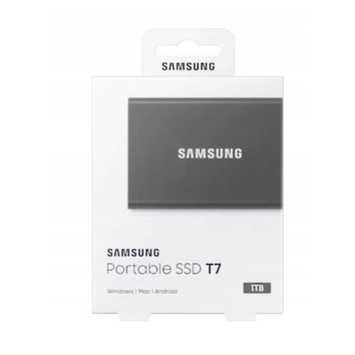 SAMSUNG Dysk Portable T7 1TB USB3.2 GEN.2 szary