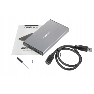 KIESZEŃ NA DYSK SATA NATEC RHINO GO 2.5 USB3.0 ALU