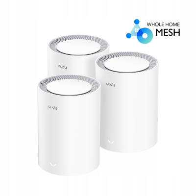 CUDY Zestaw 3 wydajnych routerów System WiFi Mesh M1800 AX1800 Sklep KOZIENICE RADOM
