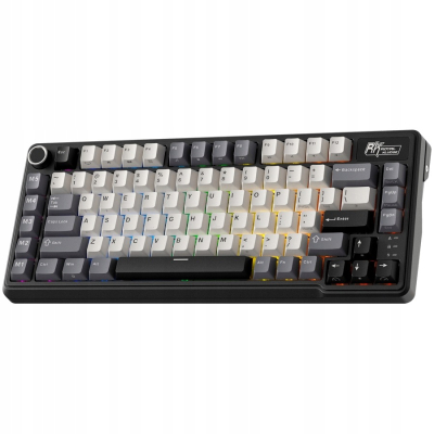 ROYAL KLUDGE RK L75 Knight Black Gaming Keyboard Beige switch