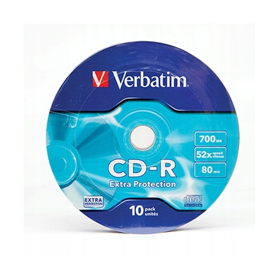 Verbatim CD-R Extra Protection 10-pack 700MB 52x 80min. 12cm wrap