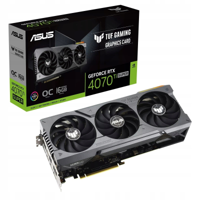 Asus Karta GeForce RTX 4070 TI SUPER 16G TUF GAMING OC GDDRX6 256bit
