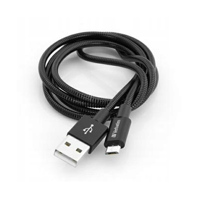 Verbatim USB kabel (2.0), USB A M - microUSB (M) 1m reversible czarny 48863
