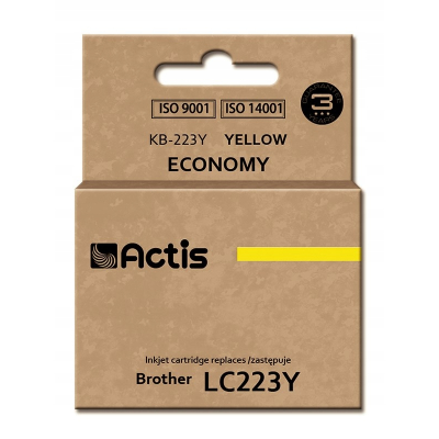 Tusz ACTIS KB-223Y (zamiennik Brother LC223Y; Stan