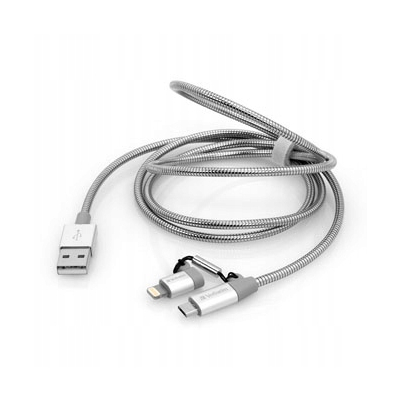 Verbatim USB kabel (2.0) USB A M - microUSB (M) + Lightning (M) 1m 48869