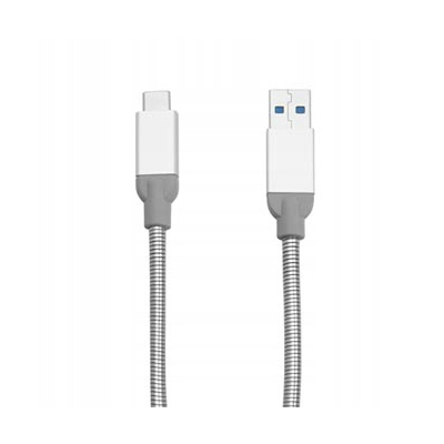 Verbatim USB kabel (3.1), USB A M - USB C (M), 0.3m, srebrny, box, 48868