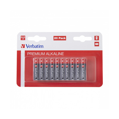 Verbatim Jednorazowa alkaliczna baterie AAA, 20-pack