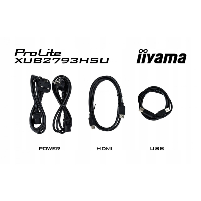 IIYAMA Monitor 27 cali XUB2793HSU-B6 IPS HDMI DP 2x2W USBx2 Flicker Sklep KOZIENICE RADOM
