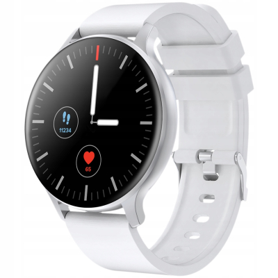 Canyon Badian SW 68 smartwatch z funkcjami zdrowotnymi (srebrno-biały)