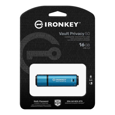 Kingston Pendrive IronKey Vault Privacy 16GB FIPS197 AES-256
