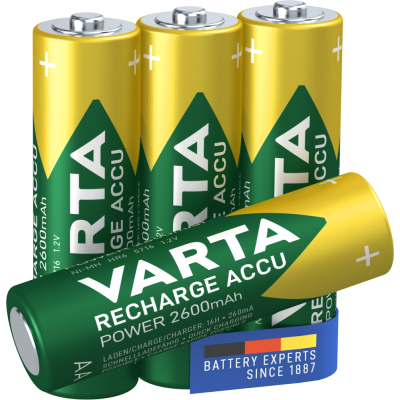 VARTA AKUMULATORY R6 2600 mAh RECHARGE ACCU POWER 4szt